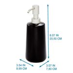 Dispensador de Jabón Eco Vanity Negro 12 Oz