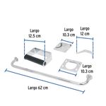 Accesorios para Baño de Pared 5 Piezas Cromo Línea Basic