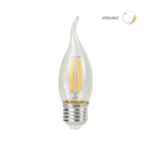 Bombilla Led Decorativa Tipo Vela Luz Cálida Base E27 De 4.5 W - Tecnolite