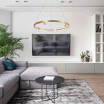 Lámpara LED Colgante y Spot Dorado Luz Cálida 42W
