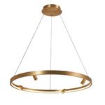 Lámpara LED Colgante y Spot Dorado Luz Cálida 42W
