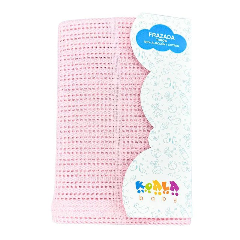 Frazada Throw Rosada
