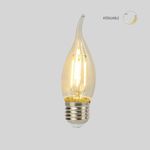 Bombilla Led Decorativa Tipo Vela Luz Cálida Base E27 De 4.5 W - Tecnolite