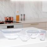 Set de Bowls + Vaso Medidor de Vidrio