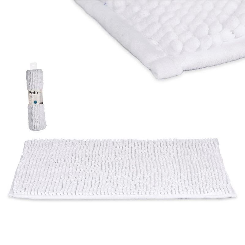 Alfombra Chenille para Baño Blanca 40x60 Cm - Arte Regal