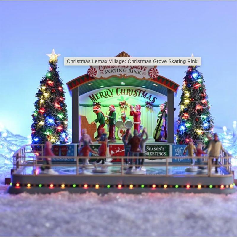 Pista de Patinaje “Christmas Grove” con Música y Movimiento