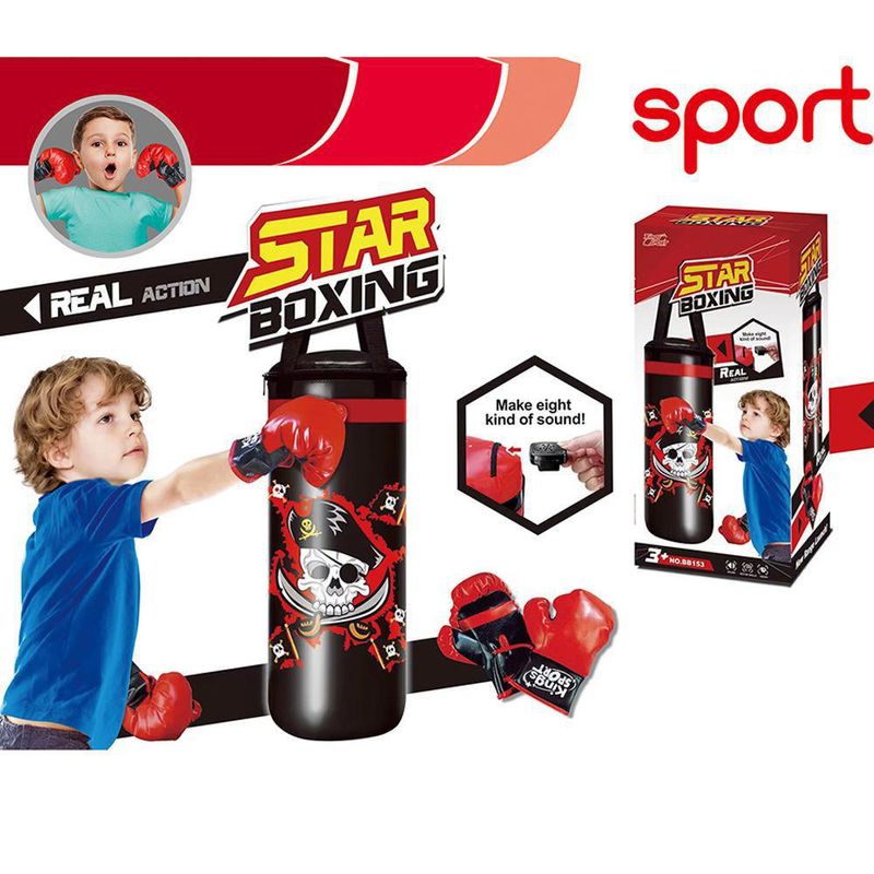 Saco de Boxeo con Bandera de Pirata