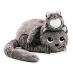 Peluche Mamá y Bebé Gato Gris - Les Ptipotos