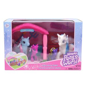 Establo con 4 Unicornios y Accesorios