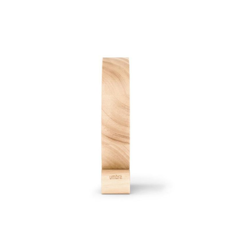 Joyero Redondo 7.5 Plg de Madera Natural