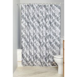 Cortina para Ducha Dazzling con Diseño en Gris