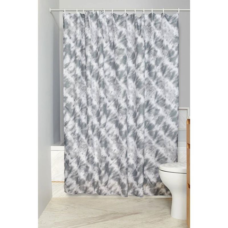 Cortina para Ducha Dazzling con Diseño en Gris