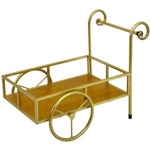 Carreta Decorativa de Metal para Maceta