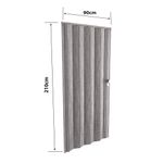 Puerta de PVC Plegable Milano Cement Berlín 90x210 Cm