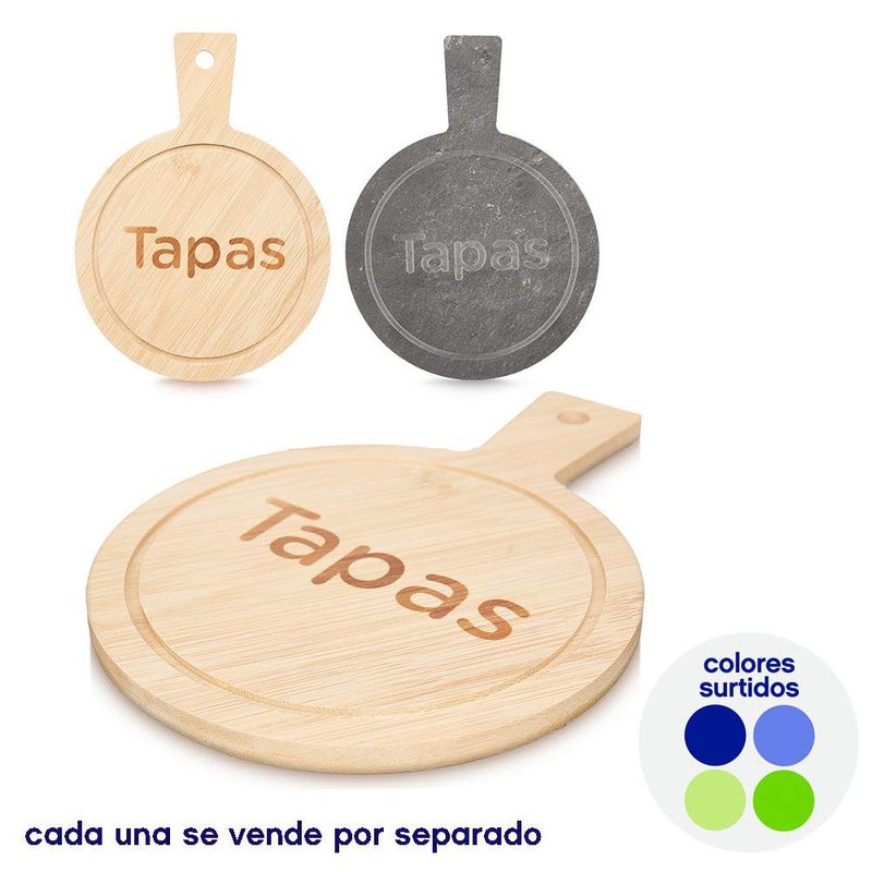 Tabla Para Tapas de Bambu