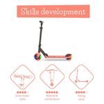 Scooter Plegable de 2 Ruedas con Luces LED