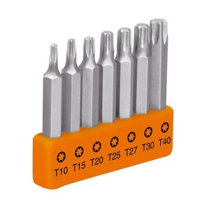 Set De 7 Puntas Torx 2 Plg - Truper