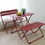 Mesa Plegable Alison Rojo