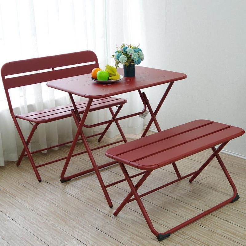 Mesa Plegable Alison Rojo