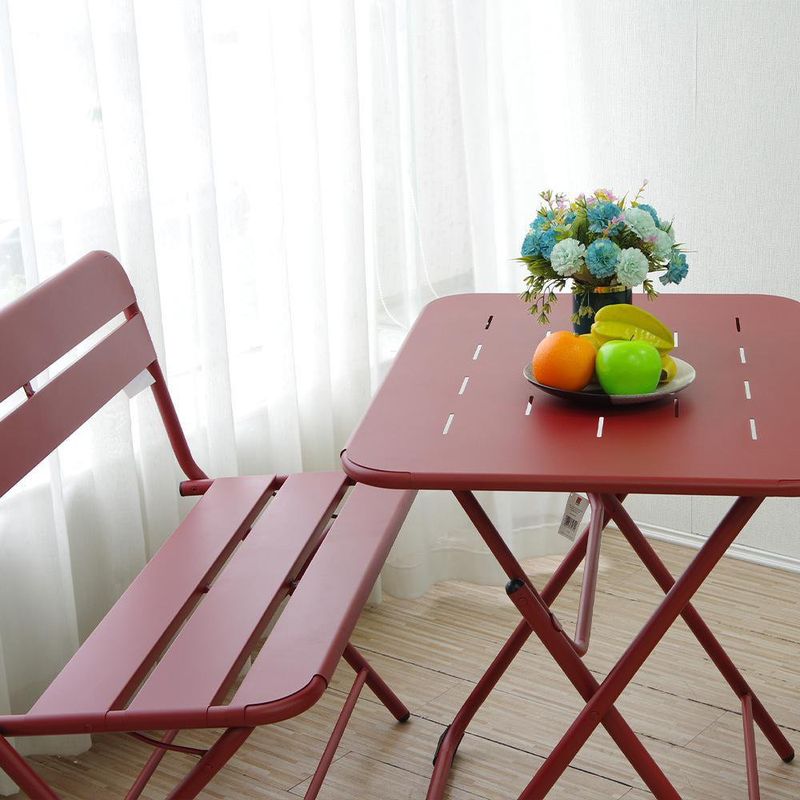 Mesa Plegable Alison Rojo