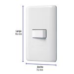 Interruptor Sencillo Basic Blanco - Volteck