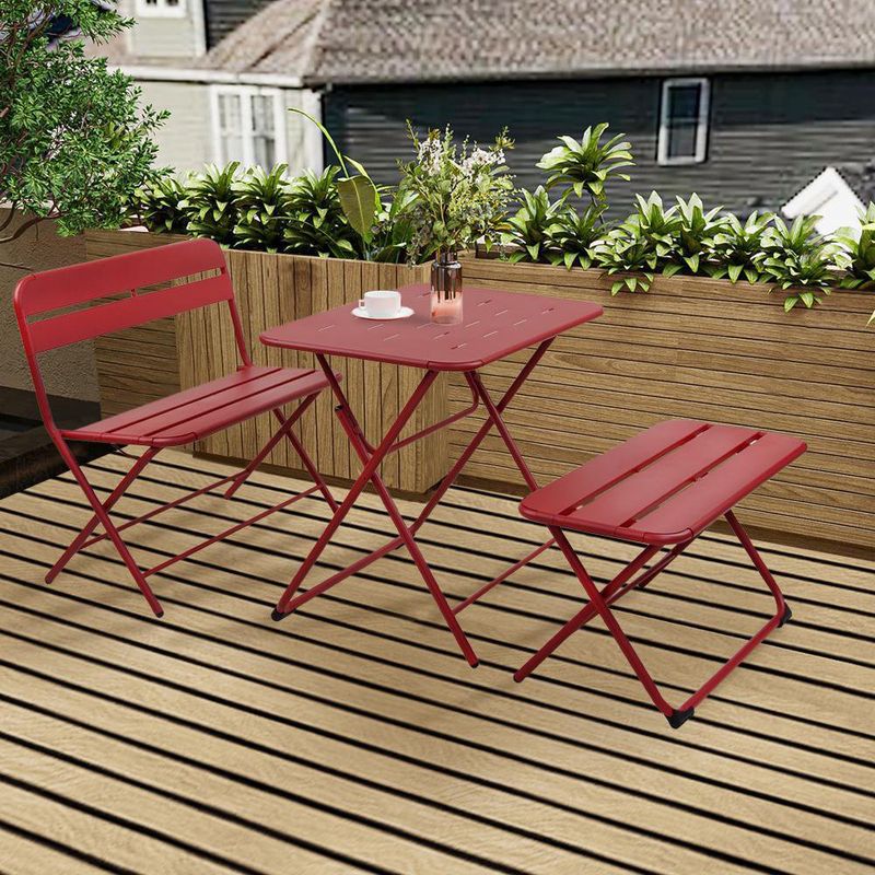 Mesa Plegable Alison Rojo