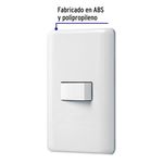 Interruptor Sencillo Basic Blanco - Volteck