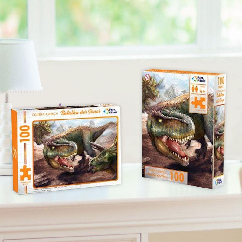 Rompecabezas Batalla de Dinosaurios 100 Pzas