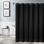 Cortina con Forro Peva para Baño Negra