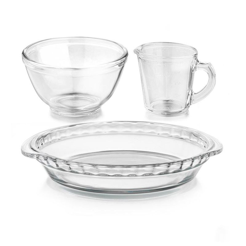 Moldes de Vidrio para Hornear 3 Pzas