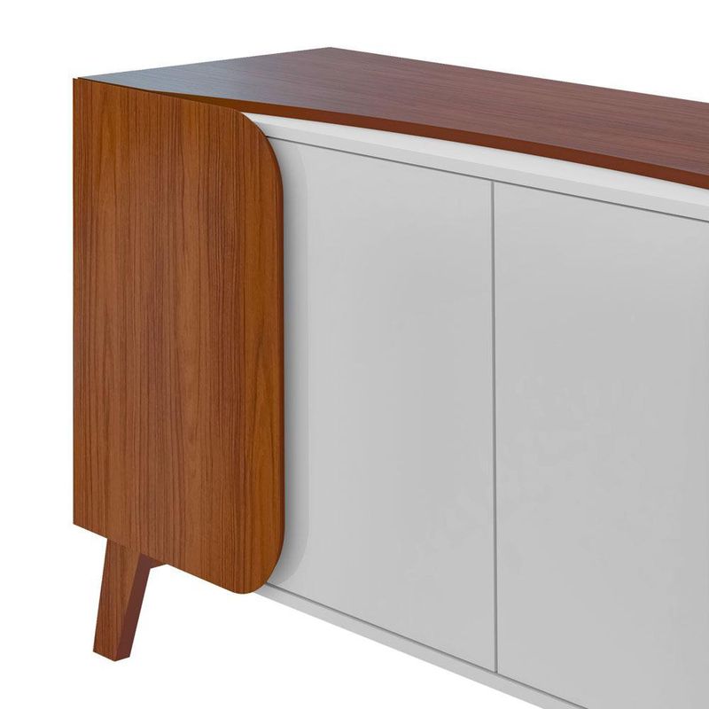 Bufetera Ely Café y Blanco de 160x46.8x77 Cm