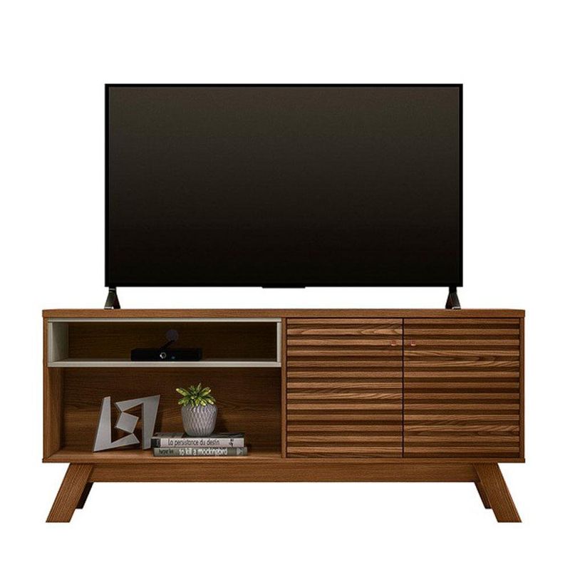 Rack para Tv Camboriú Café y Blanco 160x36x70 Cm - Z