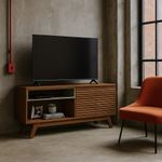 Rack para Tv Camboriú Café y Blanco 160x36x70 Cm - Z