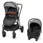 Travel System Gris Negro con Portabebé