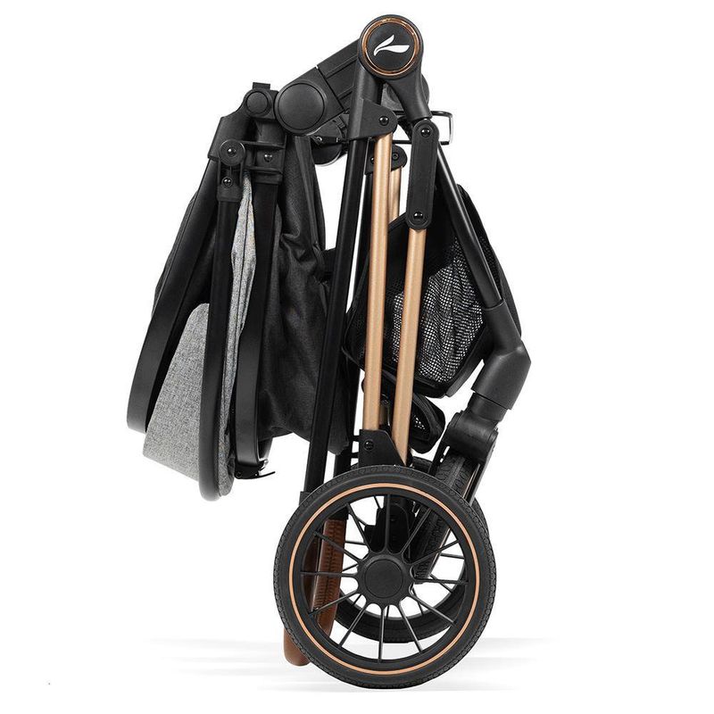 Travel System Gris Negro con Portabebé