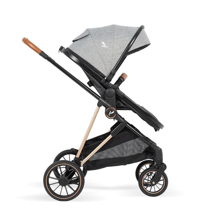 Travel System Gris Negro con Portabebé