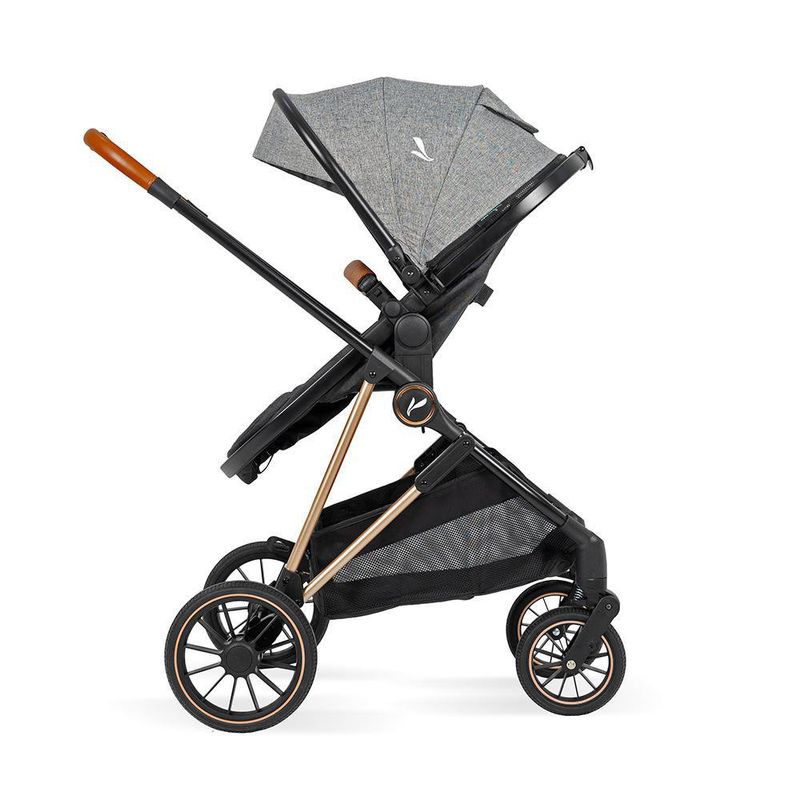 Travel System Gris Negro con Portabebé