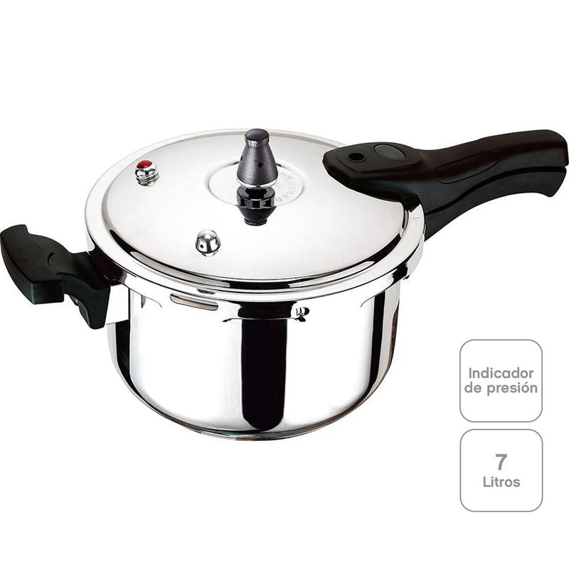 Olla de Presión de Acero Inoxidable 7 Lts
