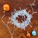 Serie LED Blancas Cable Transparente de 300 Luces y 2 Funciones