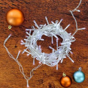 Serie LED Blancas Cable Transparente de 300 Luces y 2 Funciones