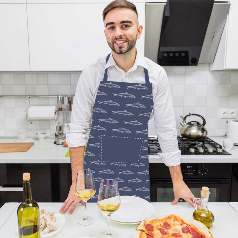 Delantal con Diseño de Tiburones