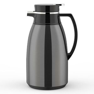Termo 1 L Acero Inoxidable Negro Metálico