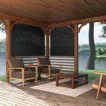 Lona Enrollable para Exterior 95% Uv Gris