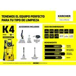 Hidrolavadora Eléctrica K4 MX de 1800 PSI