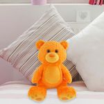 Peluche Oso Naranja de 15 Plg, Suave y Abrazable