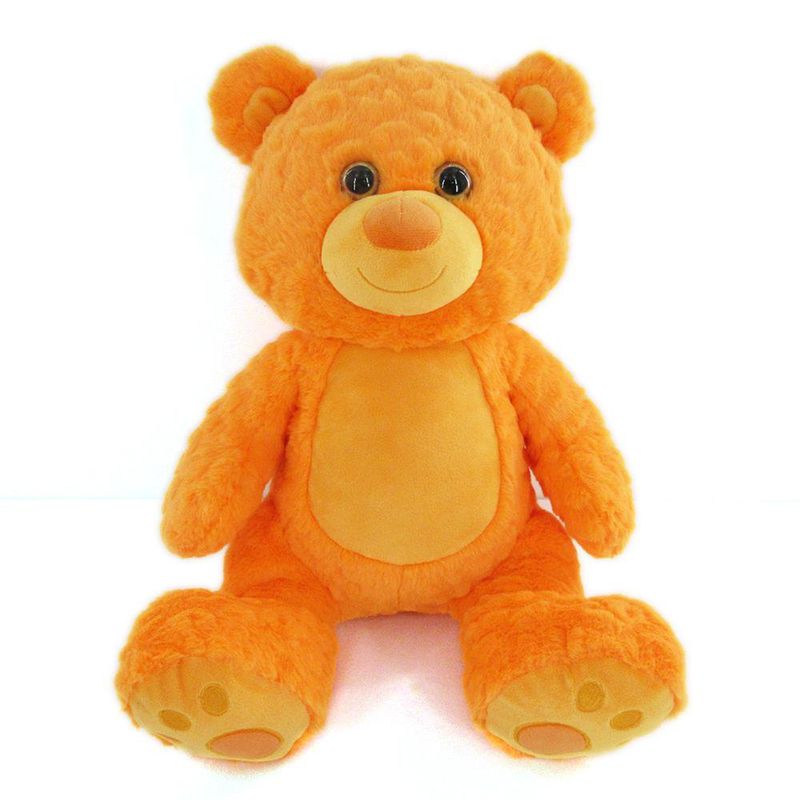 Peluche Oso Naranja de 15 Plg, Suave y Abrazable
