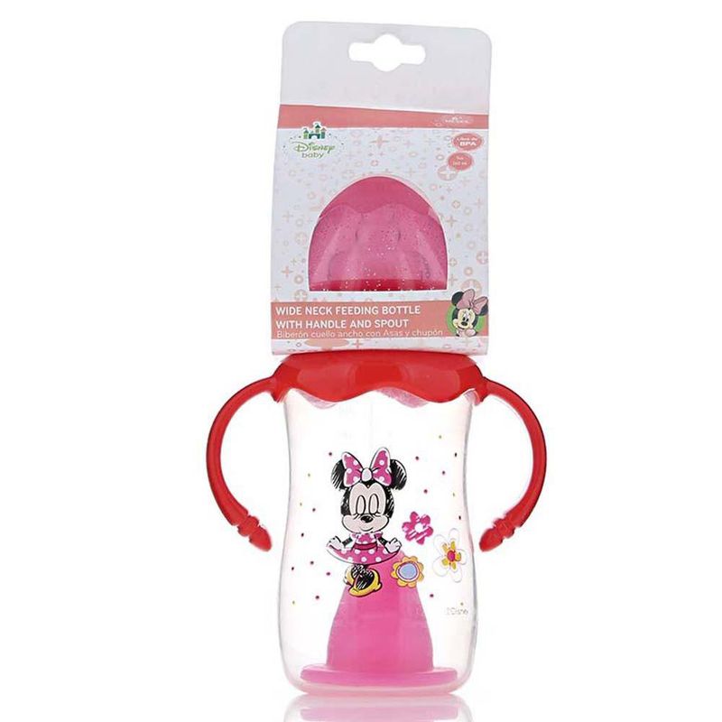 Biberón Para Bebé C/Asas 9Oz Minnie - Disney