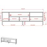 Mueble Para TV Negro y Natural