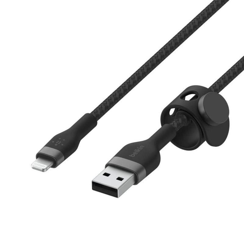 Cable Belkin Boostcharge Pro Flex USB-A a Lightning Negro 1 M