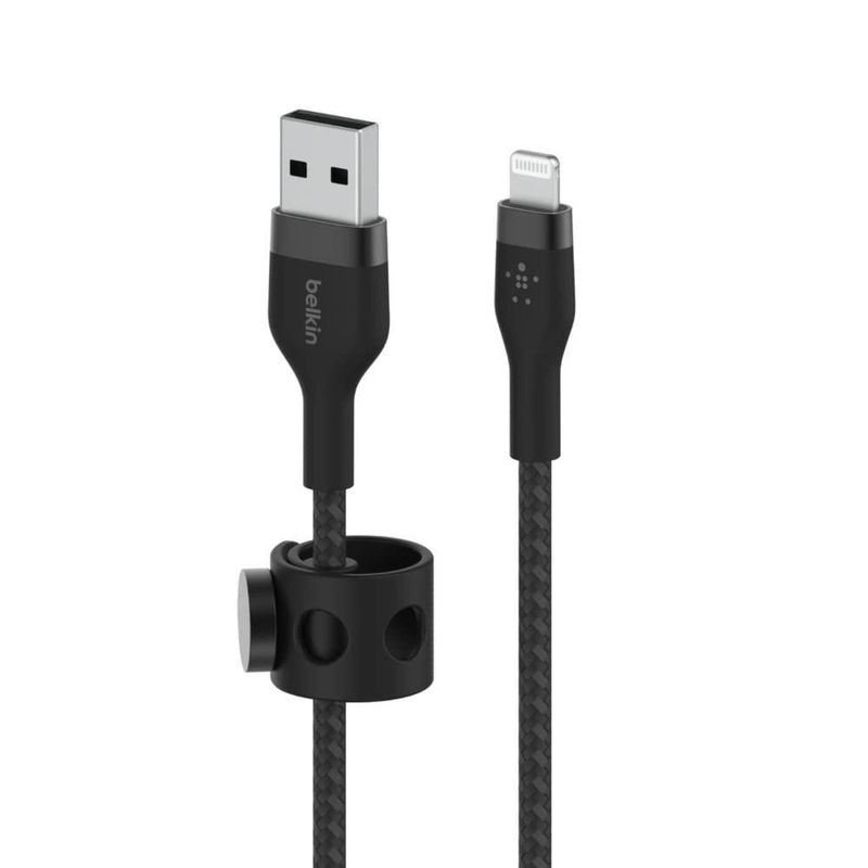 Cable Belkin Boostcharge Pro Flex USB-A a Lightning Negro 1 M
